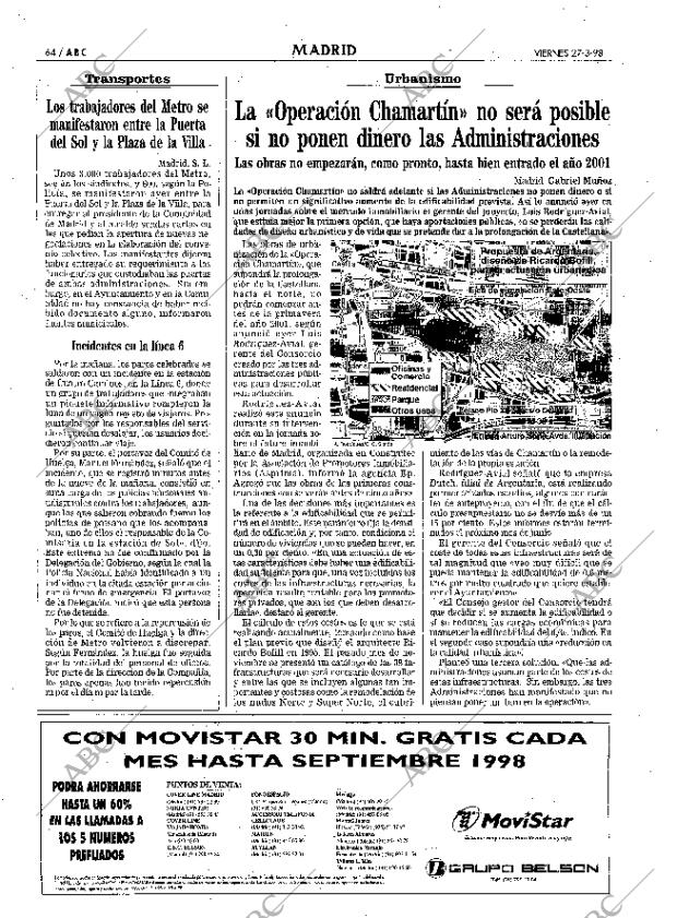 ABC MADRID 27-03-1998 página 64