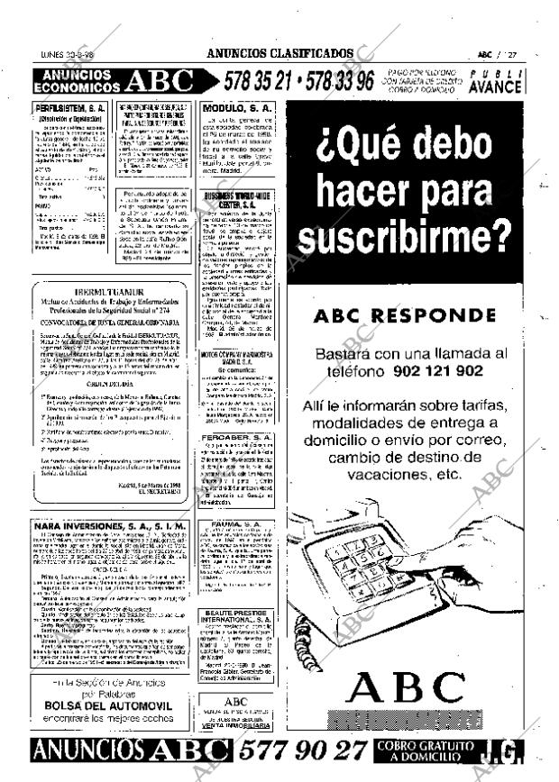 ABC MADRID 30-03-1998 página 127