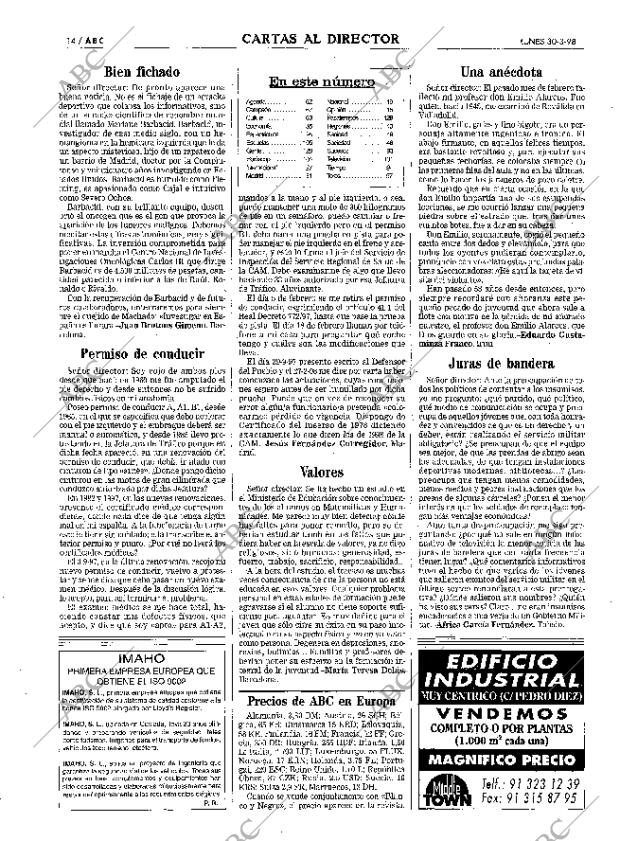 ABC MADRID 30-03-1998 página 14