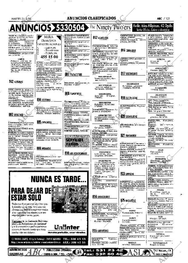 ABC MADRID 31-03-1998 página 121