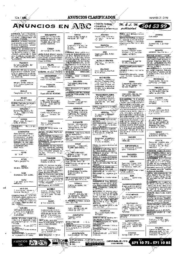ABC MADRID 31-03-1998 página 124