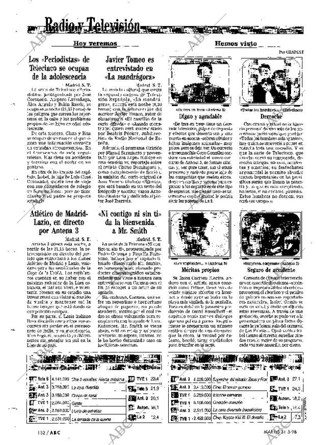 ABC MADRID 31-03-1998 página 132