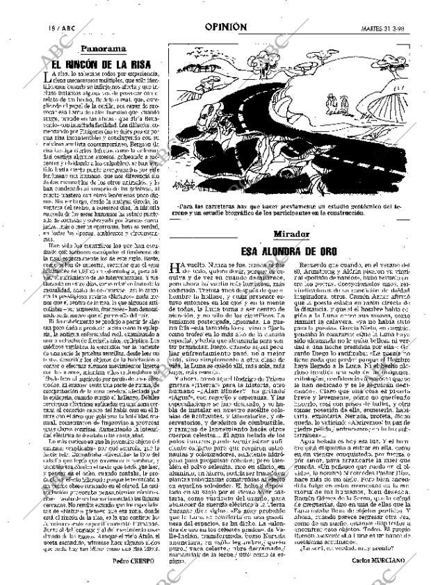 ABC MADRID 31-03-1998 página 18