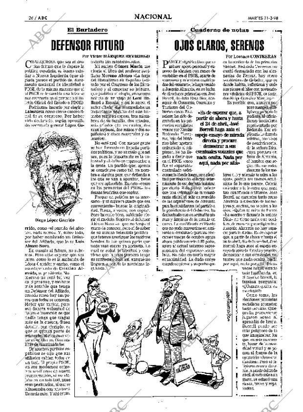 ABC MADRID 31-03-1998 página 26