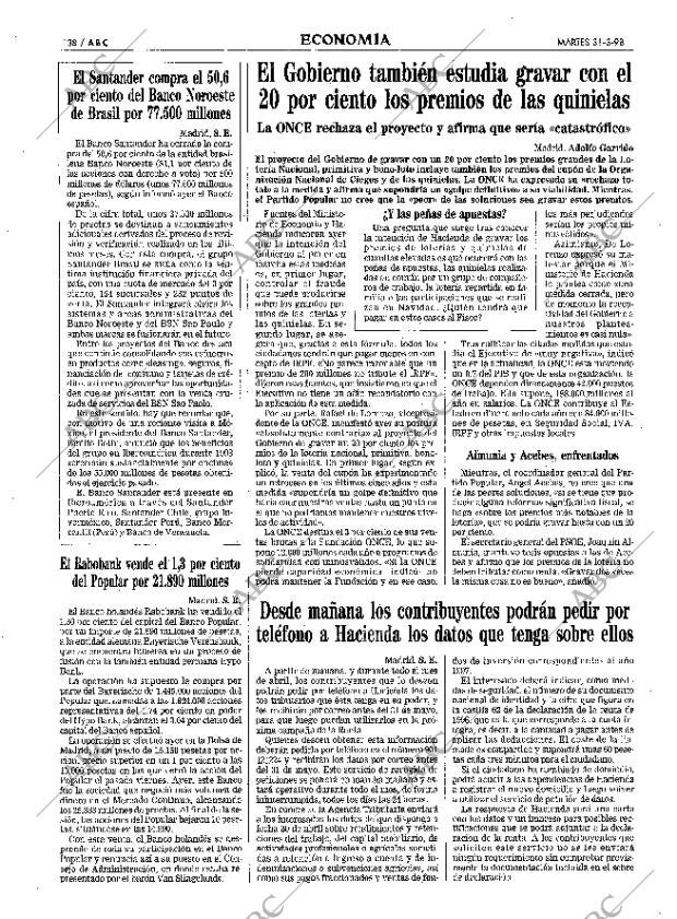ABC MADRID 31-03-1998 página 38