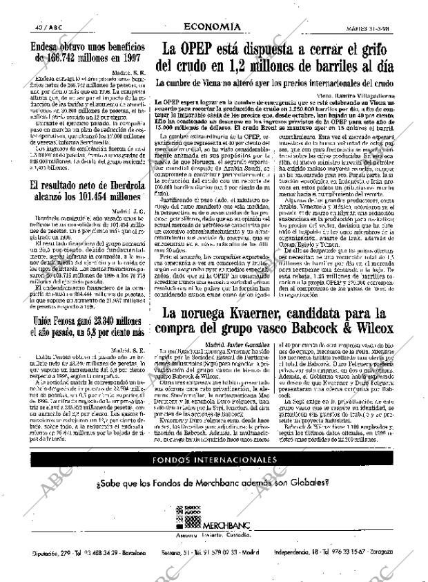 ABC MADRID 31-03-1998 página 40
