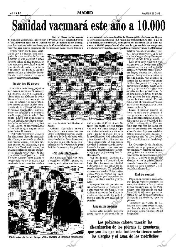 ABC MADRID 31-03-1998 página 64