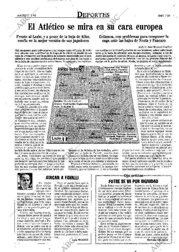 ABC MADRID 31-03-1998 página 85