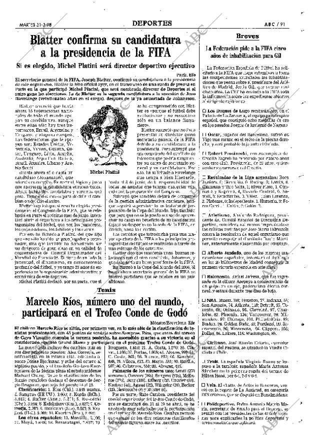 ABC MADRID 31-03-1998 página 91