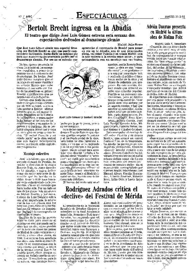 ABC MADRID 31-03-1998 página 92