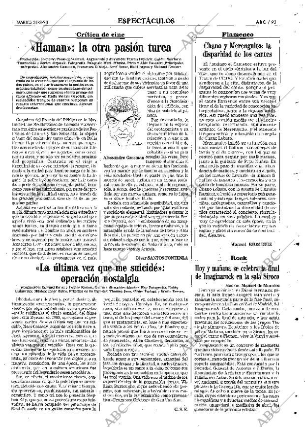 ABC MADRID 31-03-1998 página 93