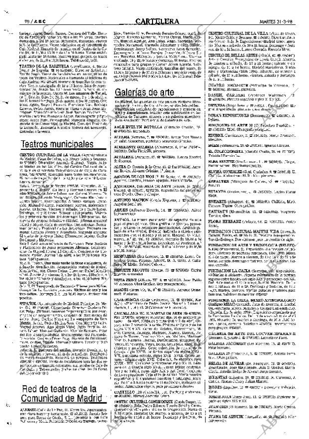 ABC MADRID 31-03-1998 página 98
