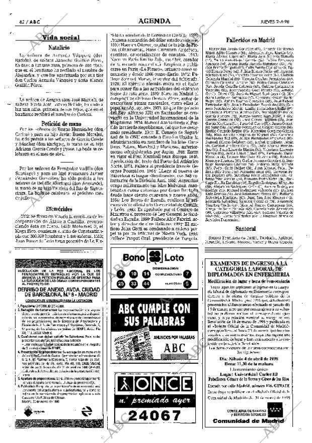 ABC MADRID 02-04-1998 página 82