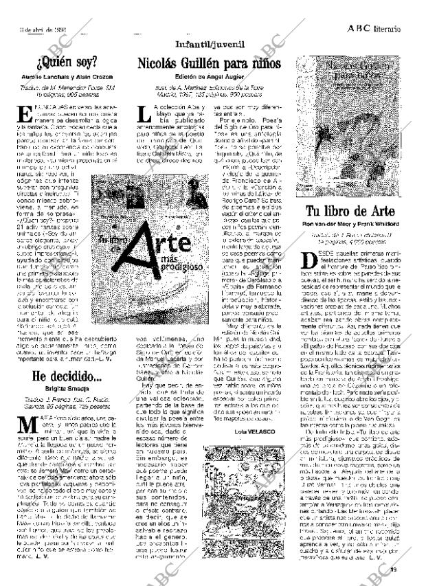CULTURAL MADRID 03-04-1998 página 19