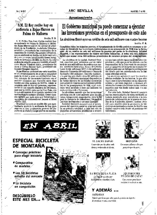 ABC SEVILLA 07-04-1998 página 56