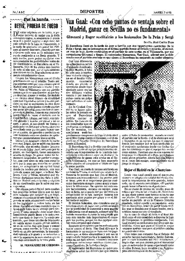 ABC SEVILLA 07-04-1998 página 74