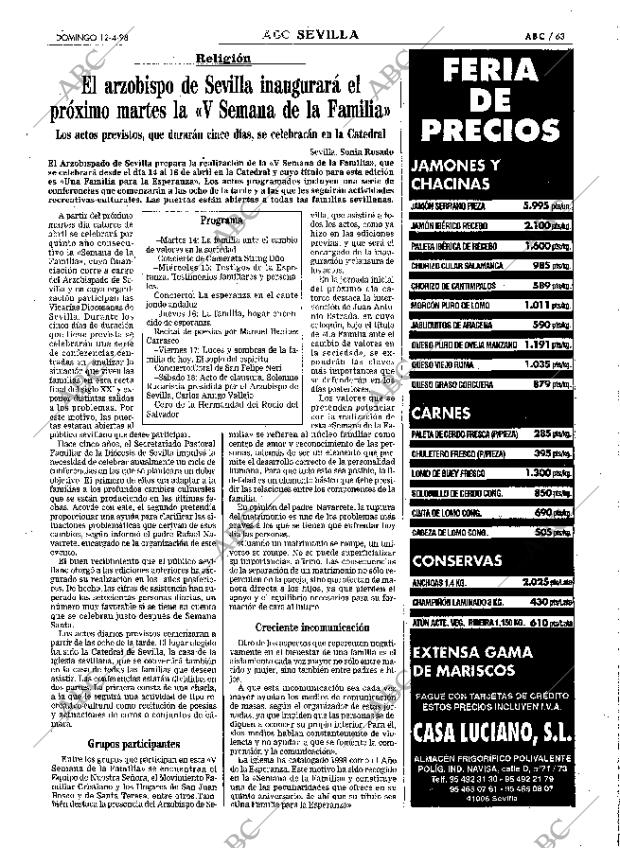 ABC SEVILLA 12-04-1998 página 63