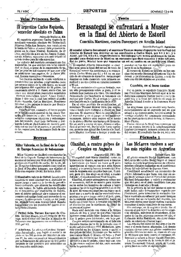 ABC SEVILLA 12-04-1998 página 98