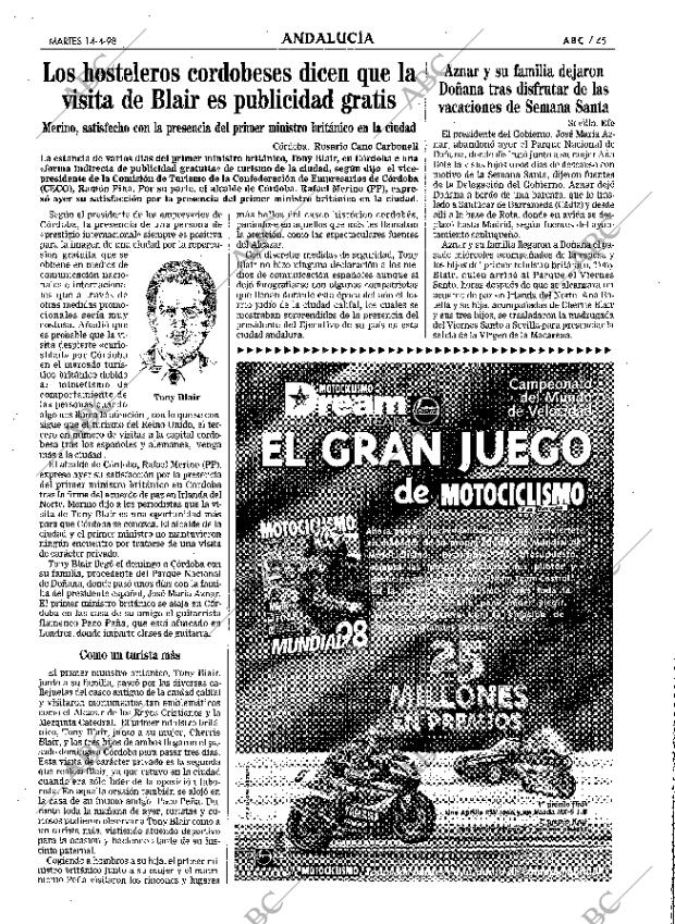 ABC SEVILLA 14-04-1998 página 45