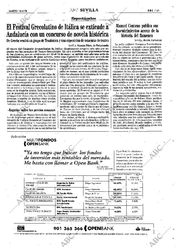 ABC SEVILLA 14-04-1998 página 63