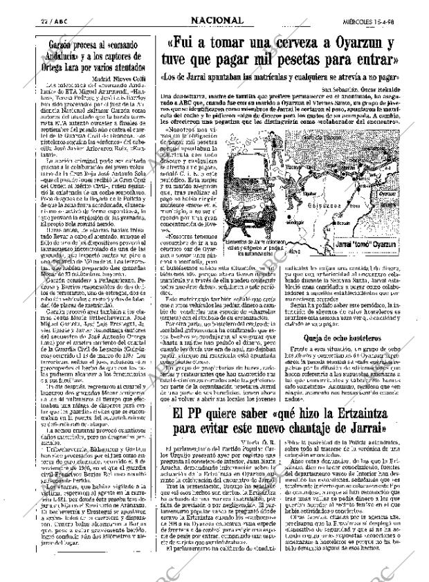 ABC MADRID 15-04-1998 página 22
