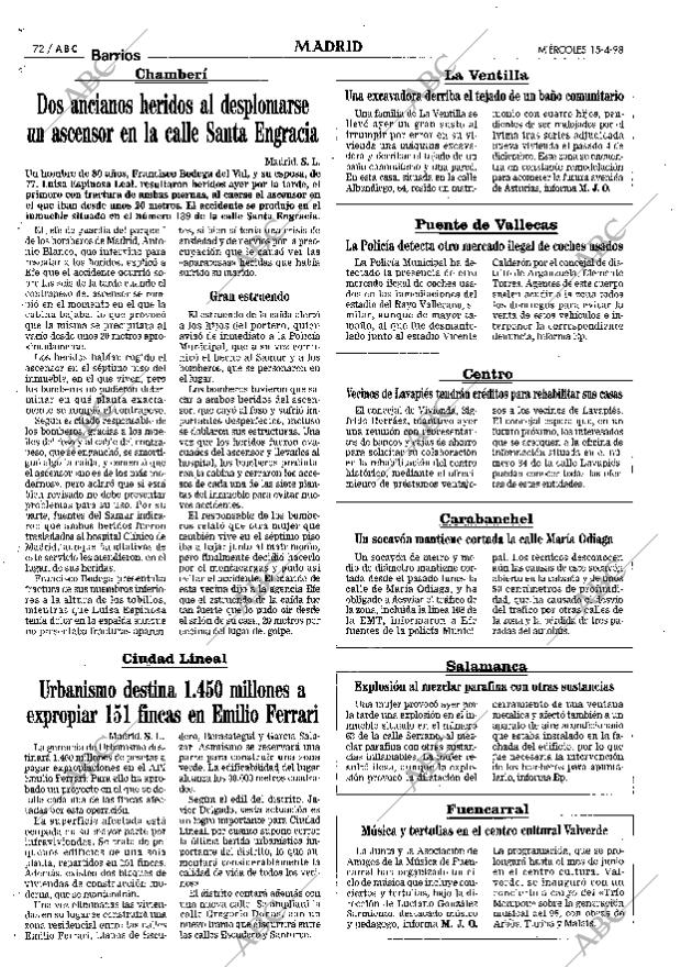 ABC MADRID 15-04-1998 página 72