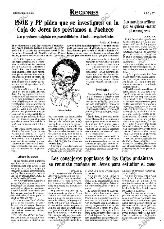 ABC MADRID 15-04-1998 página 77