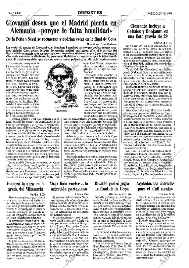 ABC MADRID 15-04-1998 página 86