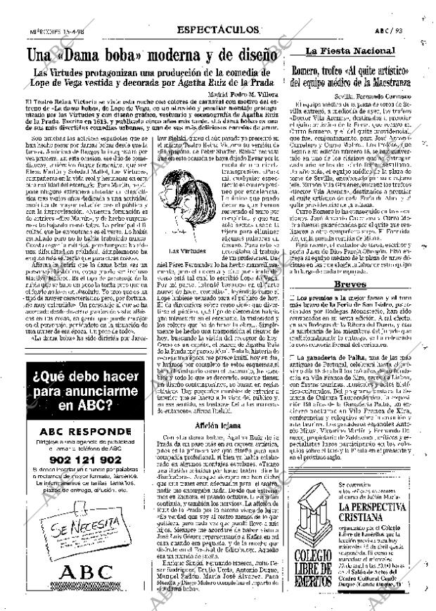 ABC MADRID 15-04-1998 página 93