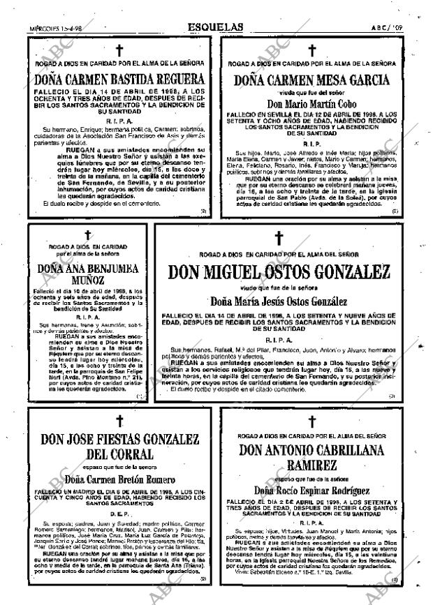 ABC SEVILLA 15-04-1998 página 109