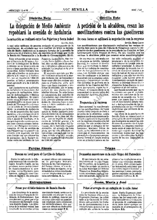 ABC SEVILLA 15-04-1998 página 65