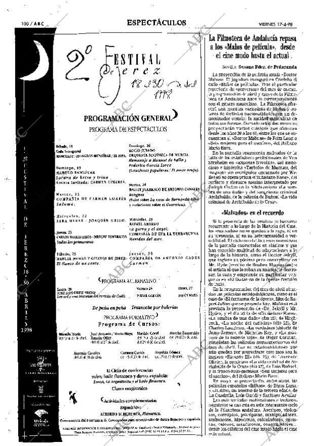 ABC SEVILLA 17-04-1998 página 100