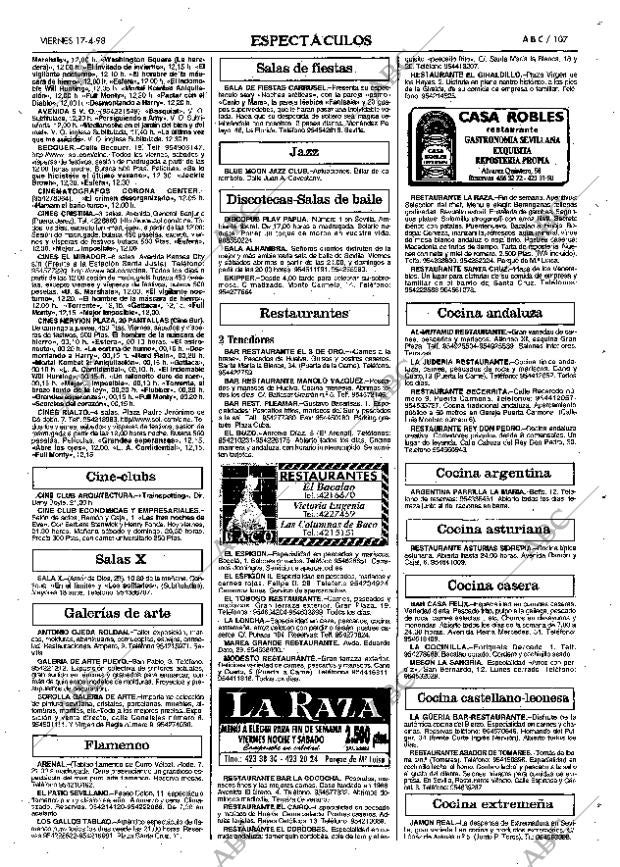 ABC SEVILLA 17-04-1998 página 107