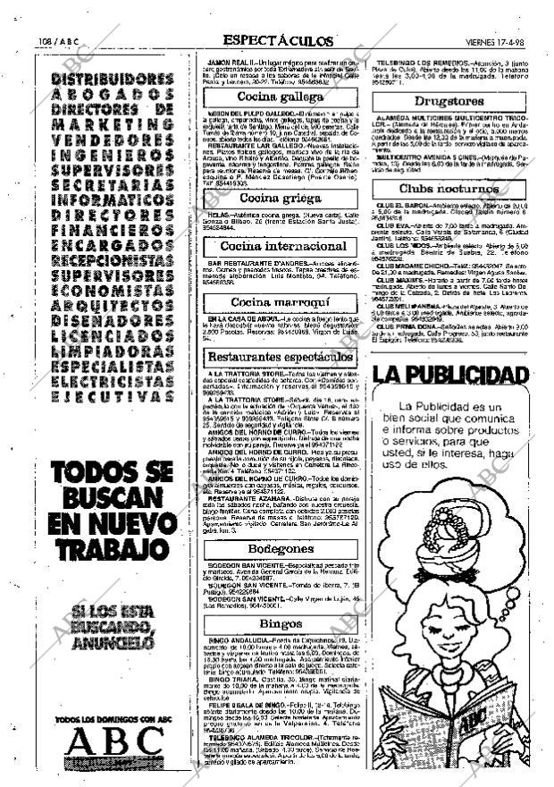 ABC SEVILLA 17-04-1998 página 108