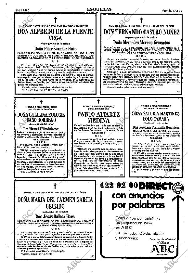 ABC SEVILLA 17-04-1998 página 114