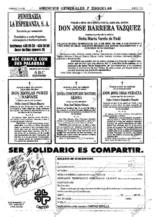 ABC SEVILLA 17-04-1998 página 115