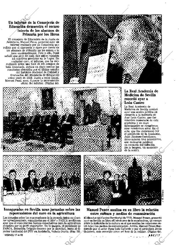 ABC SEVILLA 17-04-1998 página 17