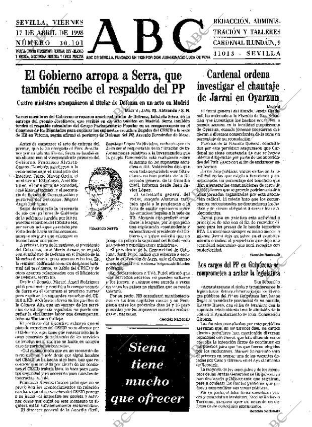 ABC SEVILLA 17-04-1998 página 21