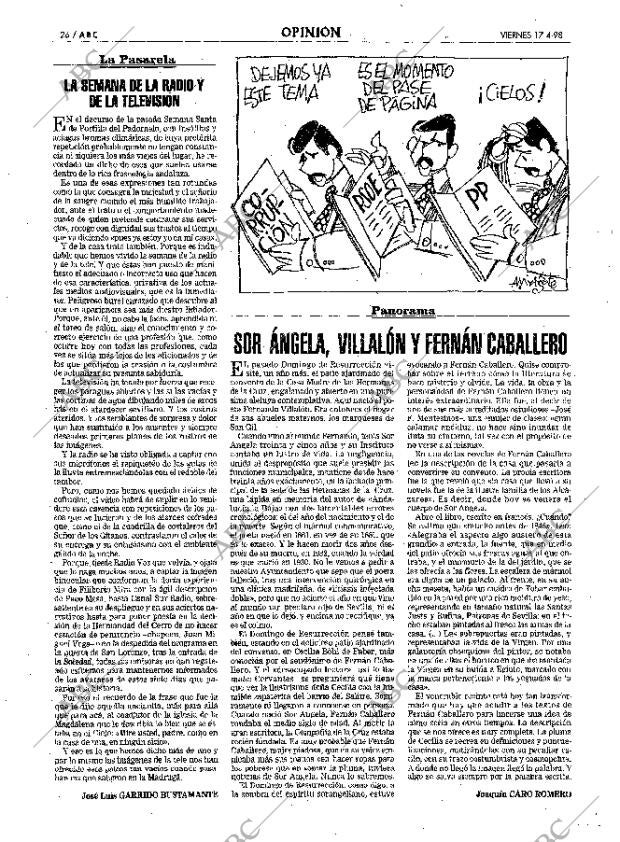 ABC SEVILLA 17-04-1998 página 26