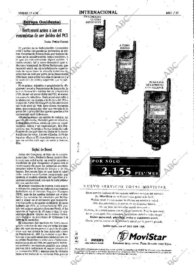 ABC SEVILLA 17-04-1998 página 39