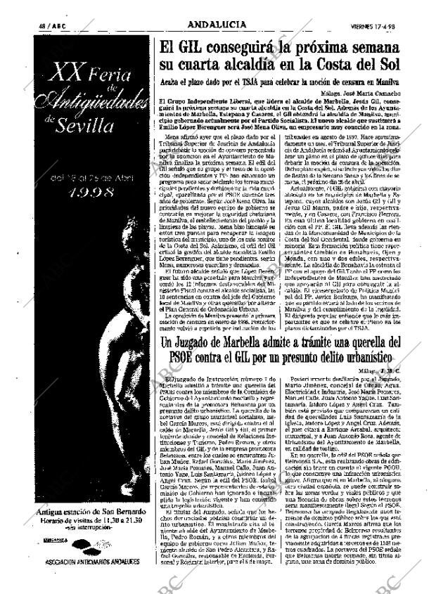 ABC SEVILLA 17-04-1998 página 48