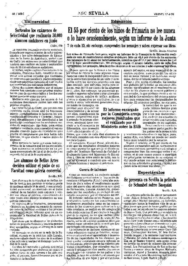 ABC SEVILLA 17-04-1998 página 68