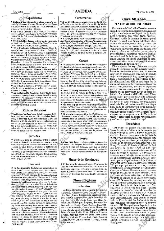 ABC SEVILLA 17-04-1998 página 72