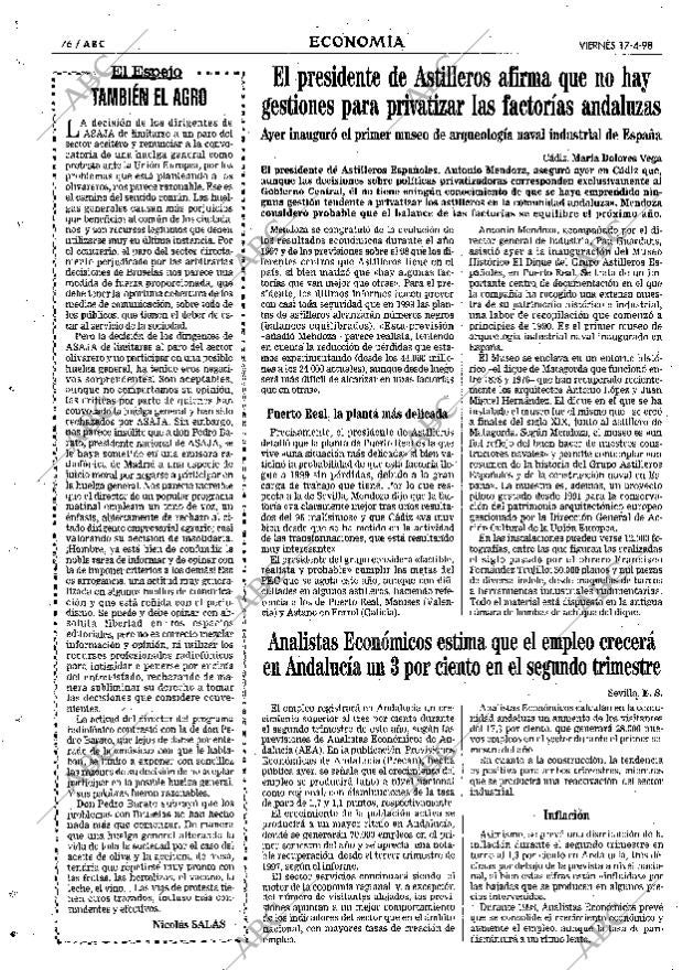 ABC SEVILLA 17-04-1998 página 76