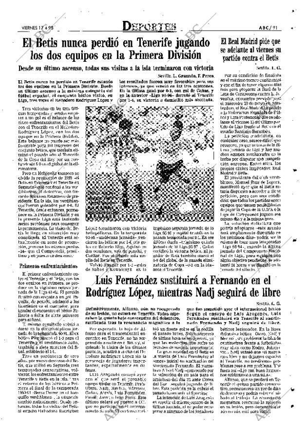 ABC SEVILLA 17-04-1998 página 91