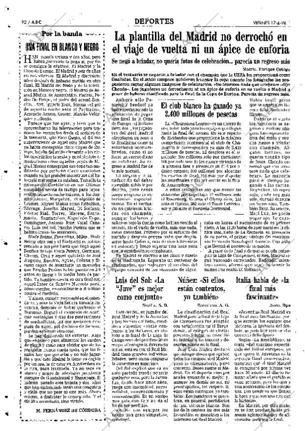ABC SEVILLA 17-04-1998 página 92