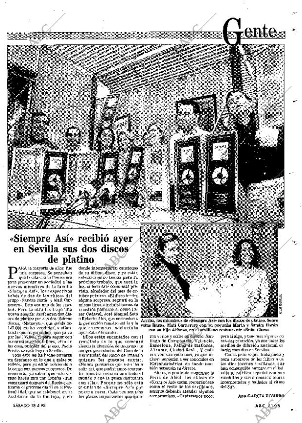 ABC SEVILLA 18-04-1998 página 105