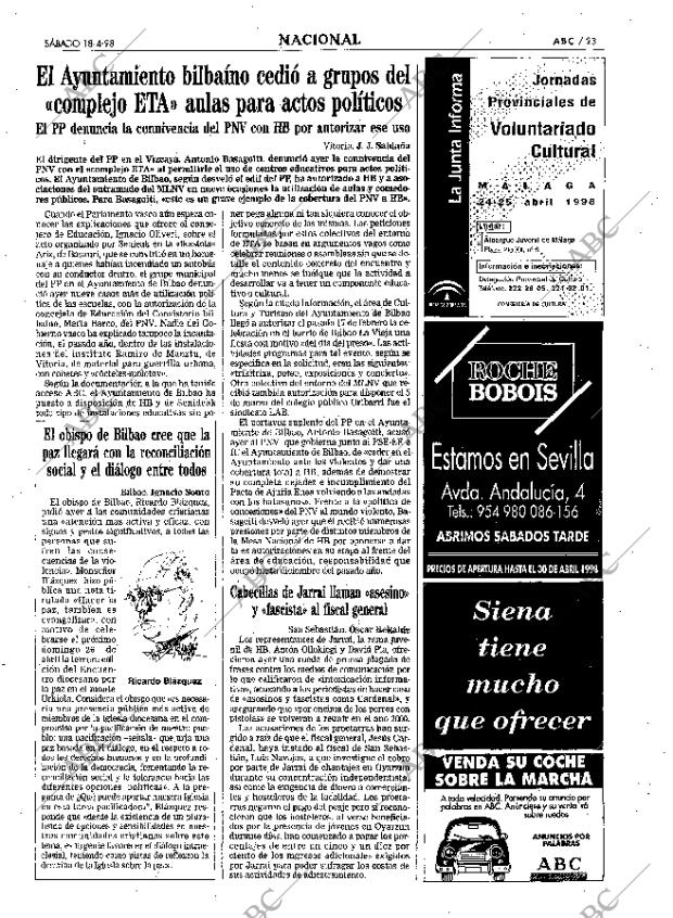 ABC SEVILLA 18-04-1998 página 23