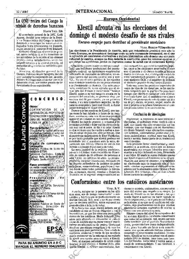 ABC SEVILLA 18-04-1998 página 32