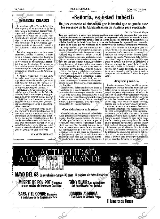 ABC MADRID 19-04-1998 página 36
